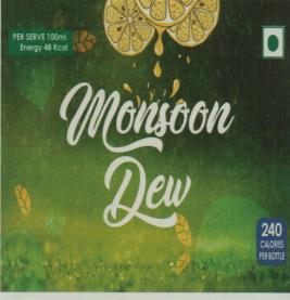 MONSOON DEW (and logo) trademark logo