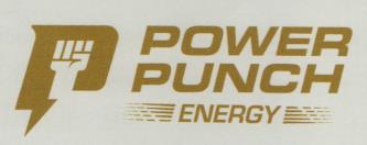 POWER PUNCH ENERGY (and logo) trademark logo