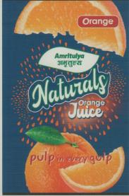 NATURALS AMRITULYA (and logo) trademark logo