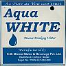 AQUA WHITE (and logo) trademark logo