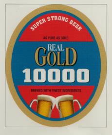 REAL GOLD 10000 (and logo) trademark logo