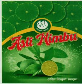 ASLI NIMBU (and logo) trademark logo