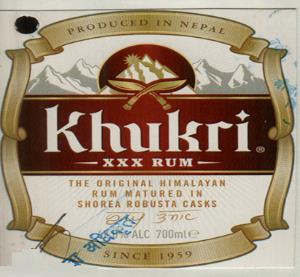 KHUKRI XXX RUM (and logo) trademark logo