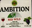 AMBITION RED WILD (and logo) trademark logo