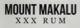 MOUNT MAKALU XXX RUM (and logo) trademark logo