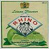 LEMON FLAVOUR WHITE RHINO (and logo) trademark logo