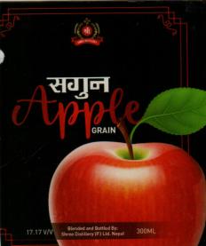 SAGUN APPLE (and logo) trademark logo