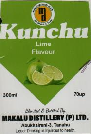 KUNCHU LIME FLAVOUR (and logo) trademark logo