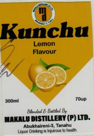 KUNCHU LEMON FLAVOUR (and logo) trademark logo