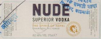 NUDE SUPERIOR VODKA 375ML (and logo) trademark logo