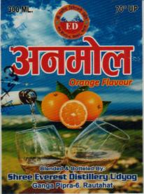 ED ANMOL ORANGE FLAVOUR (and logo) trademark logo