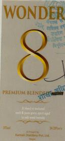 WONDER 8 (375ml) (and logo) trademark logo