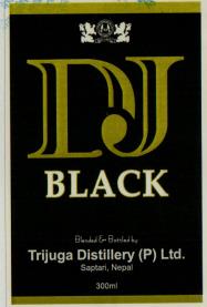 DJ BLACK (and logo) trademark logo