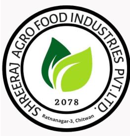 SHREERAJ AGRO FOOD INDUSTRIES PVT. LTD. (and logo) trademark logo
