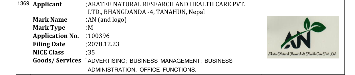 Original bulletin entry for AN (and logo)