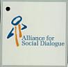 ALLIANCE FOR SOCIAL DIALOGUE (and logo) trademark logo