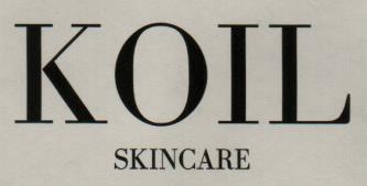 KOIL SKIN CARE (and logo) trademark logo