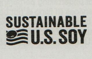 SUSTAINABLE U.S. SOY (and logo) trademark logo