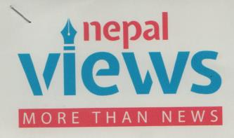 NEPAL VIEWS (and logo) trademark logo