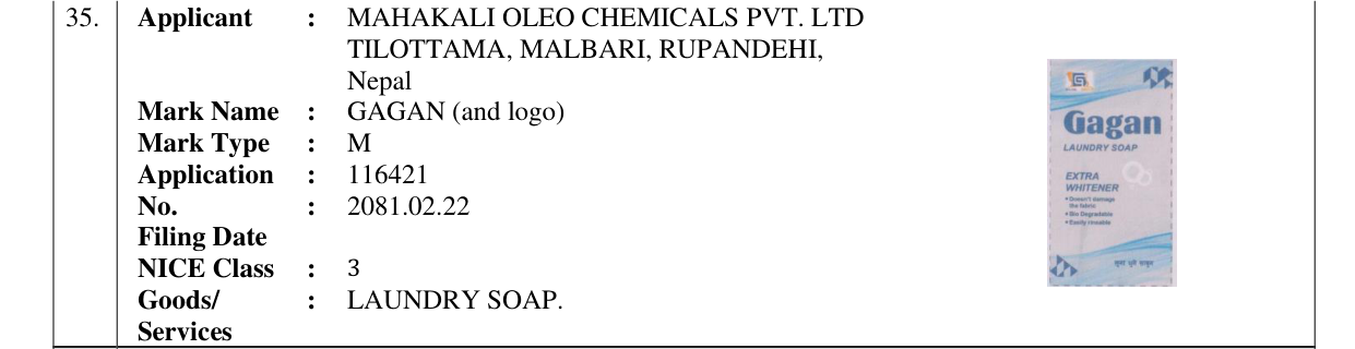 Original bulletin entry for GAGAN (and logo)
