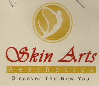 SKIN ARTS AESTHETICS (and logo) trademark logo