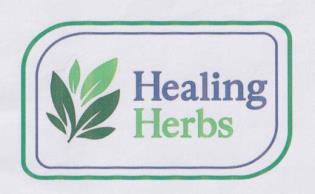 HEALING HERBS (and logo) trademark logo