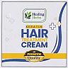 HEALING HERBS KERATIN HAIR TREATMENT CREAM (and logo) trademark logo