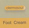 DERMASOUL FOOT CREAM (and logo) trademark logo