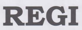 REGI (and logo) trademark logo