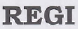 REGI (and logo) trademark logo