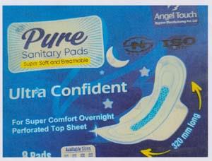 PURE SANITARY PADS ULTRA CONFIDENT (and logo) trademark logo
