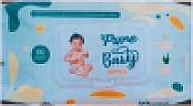 PURE BABY WIPES (and logo) trademark logo