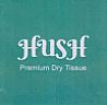 HUSH PREMIUM DRY TISSUE (and logo) trademark logo