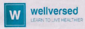 Wellversed (and logo) trademark logo