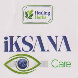 HEALING HERBS IKSANA CARE (and logo) trademark logo