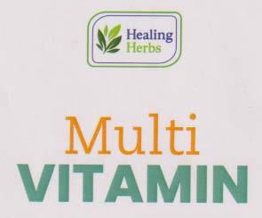 HEALING HERBS MULTI VITAMIN (and logo) trademark logo