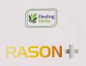 HEALING HERBS RASON + (and logo) trademark logo