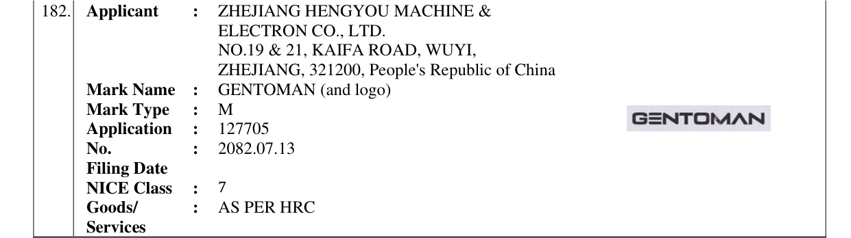 Original bulletin entry for GENTOMAN (and logo)