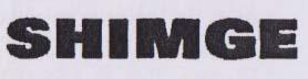 SHIMGE (and logo) trademark logo