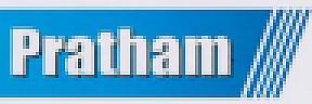 PRATHAM (and logo) trademark logo