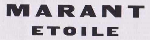 MARANT ETOITE (and logo) trademark logo