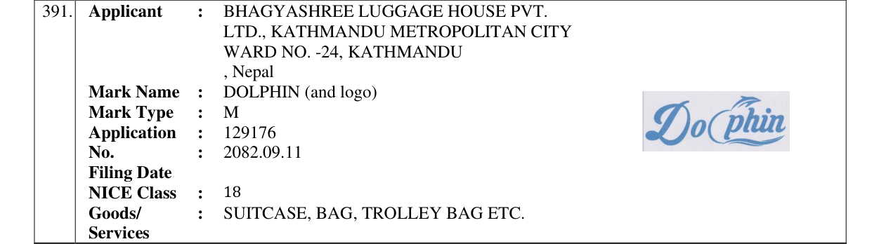 Original bulletin entry for DOLPHIN (and logo)