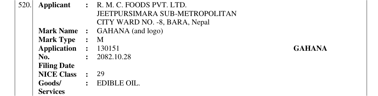 Original bulletin entry for GAHANA (and logo)