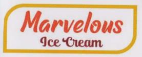 MARVELOUS ICE CREAM (and logo) trademark logo