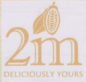 2m DELICIOUSLY YOURS (and logo) trademark logo