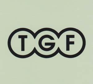 TGF (and logo) trademark logo