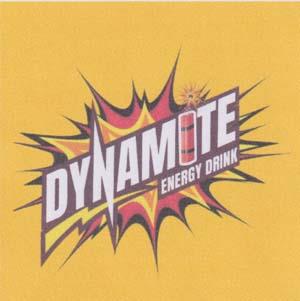 DYNAMITE ENERGY DRINK (and logo) trademark logo