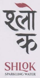 SHLOK SPARKLIN WATER (and logo) trademark logo