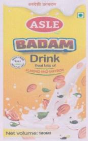 ASLE BADAM DRINK (and logo) trademark logo