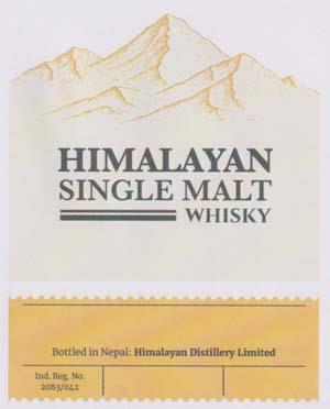 HIMALAYAN SINGLE MALT WHISKY (and logo) trademark logo